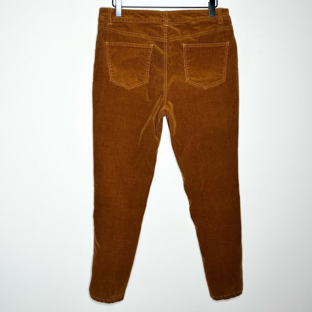 MODCLOTH Teaching Ease Skinny Corduroy Pants in "Glazed Ginger" Brown Size 12 - Picture 3 of 5